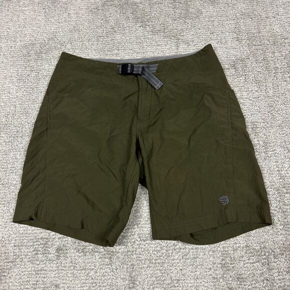 Mountain Hardwear Pants - Mountain Hardwear Shorts Womens 8 Green Ramesa Nylon Hiking outdoor Pockets
